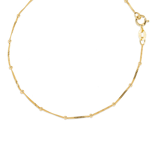 10K Yellow Gold Satellite Bracelet