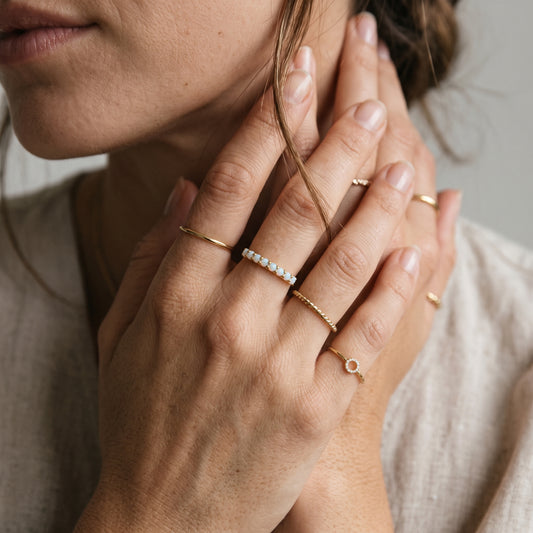 10K Yellow Gold Opal Ring