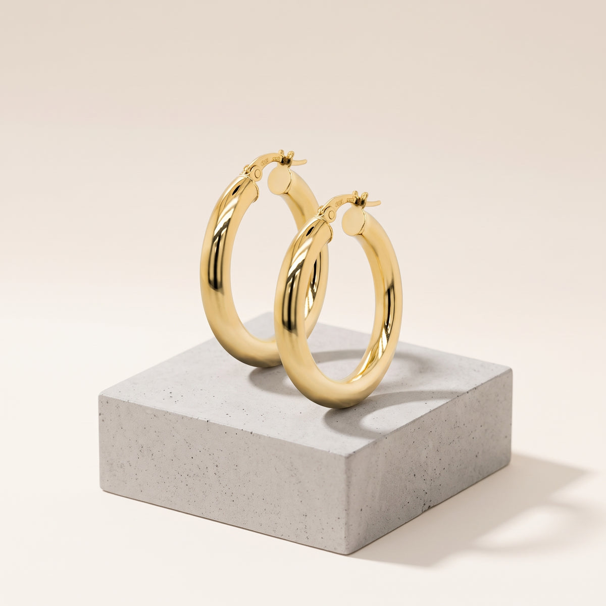 10K Yellow Gold Hoops
