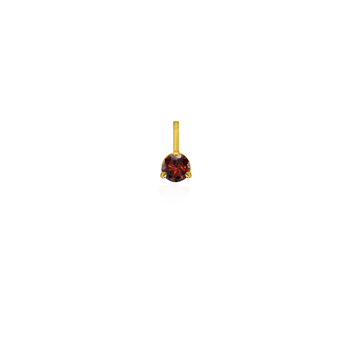 10K Yellow Gold Birthstone Necklace - January