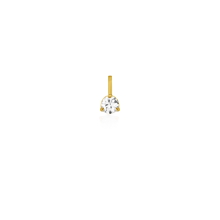 10K Yellow Gold Birthstone Necklace - April