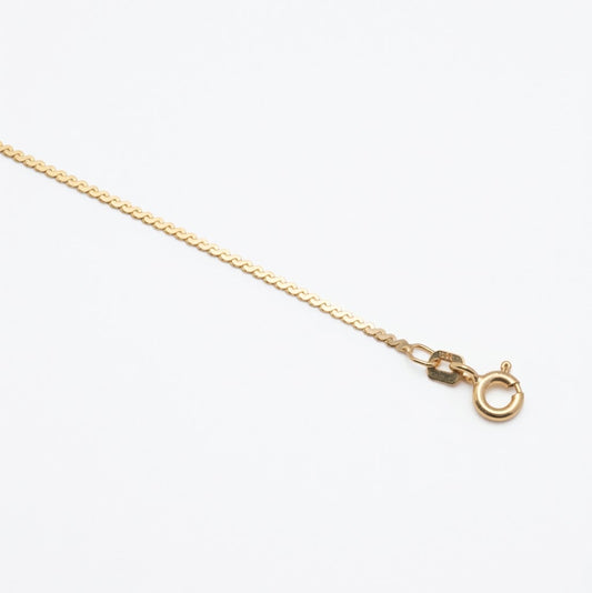 10K Yellow Gold Serpentine Chain Bracelet