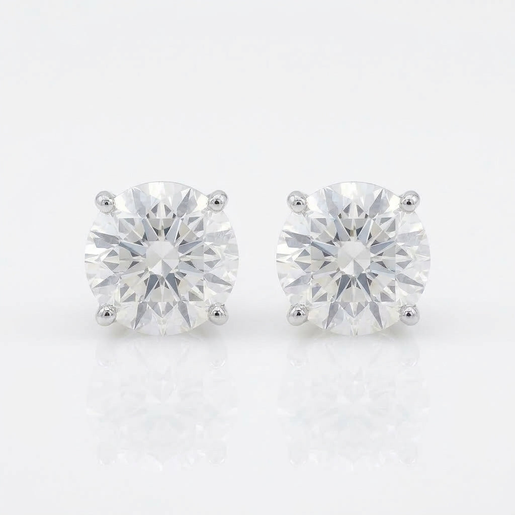 Round-Cut Solitaire Studs