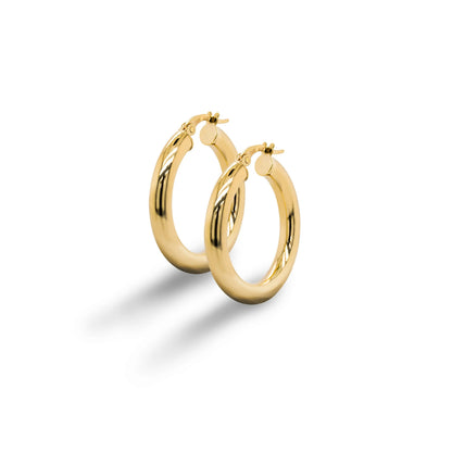 10K Yellow Gold Midi Hoops
