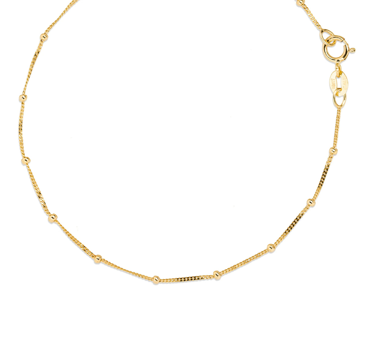 10K Yellow Gold Satellite Bracelet