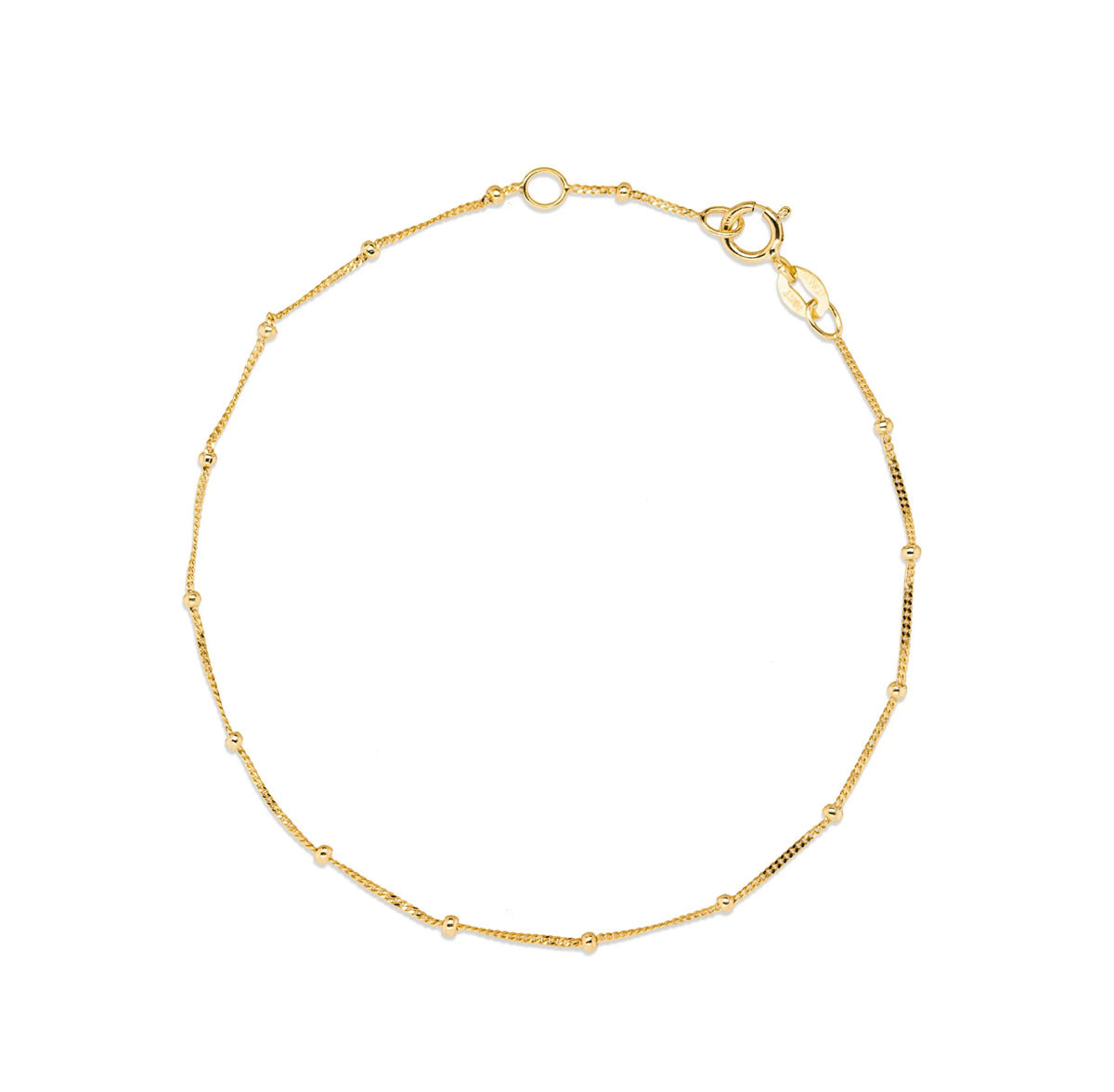 10K Yellow Gold Satellite Bracelet
