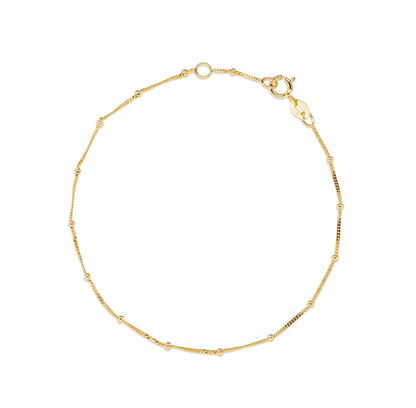 10K Yellow Gold Satellite Bracelet