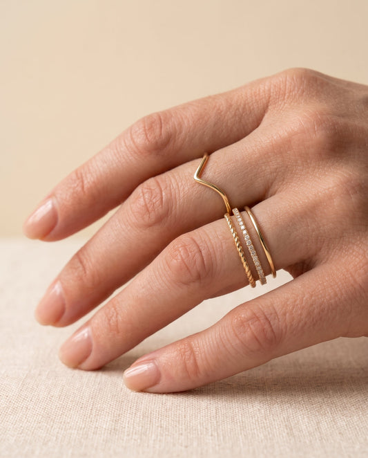 Plain Chevron Ring
