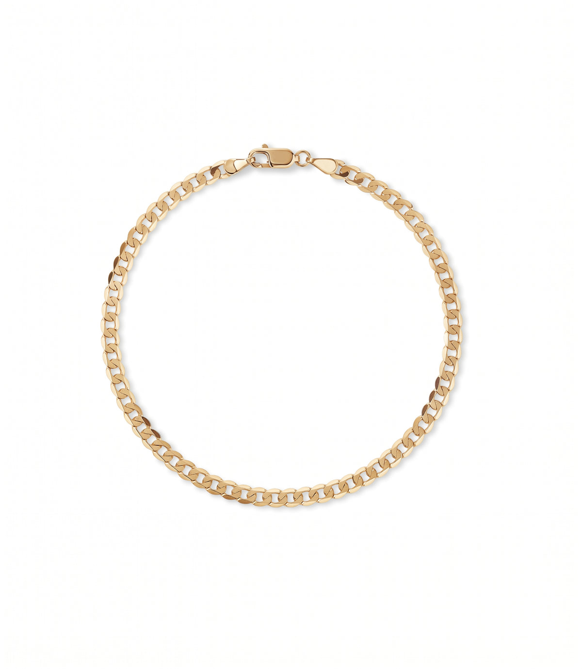 Flat Curb Chain Bracelet