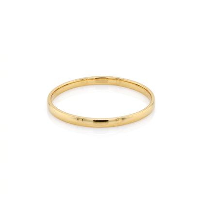 10K Yellow Gold Plain Stacker
