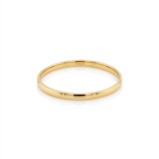 10K Yellow Gold Plain Stacker