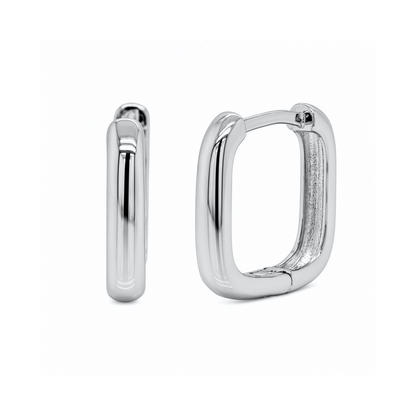 Square Huggie Hoops