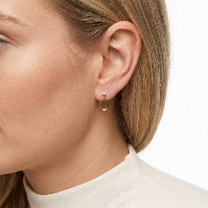 Dangling Ring Stud