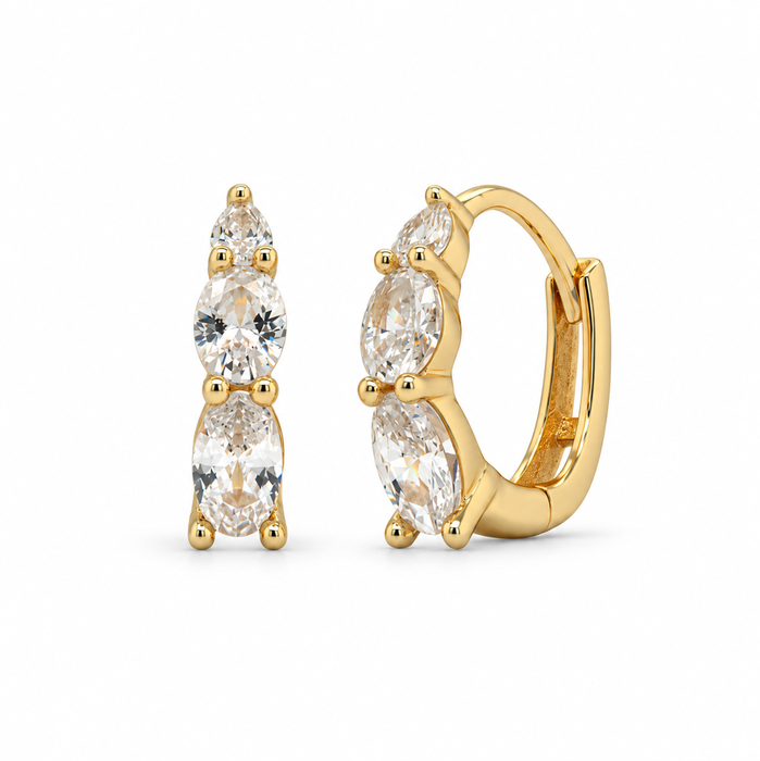 CZ Gradual Set Huggie
