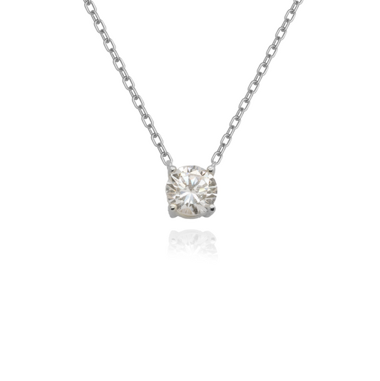 Single Prong Set Necklace