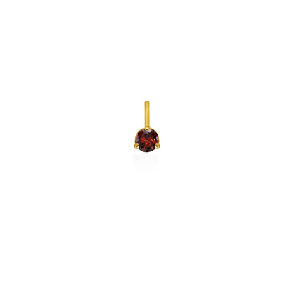 10K Yellow Gold Birthstone Necklace - January