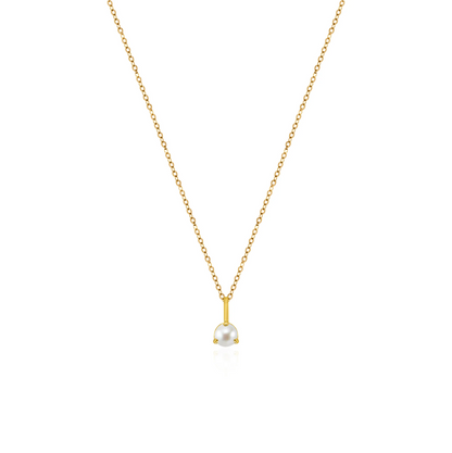 10K Yellow Gold Birthstone Necklace - June