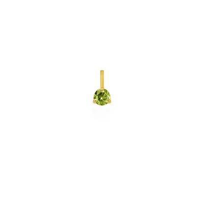 10K Yellow Gold Birthstone Necklace - August