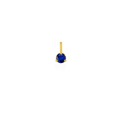 10K Yellow Gold Birthstone Necklace - September
