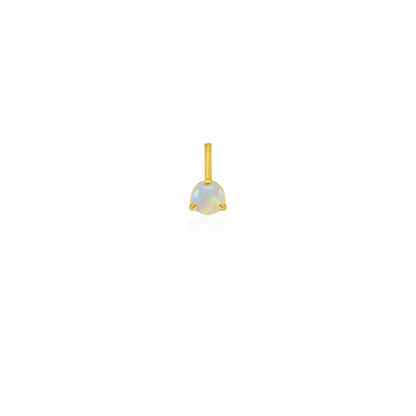 10K Yellow Gold Birthstone Necklace - October