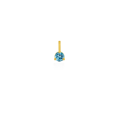 10K Yellow Gold Birthstone Necklace - December