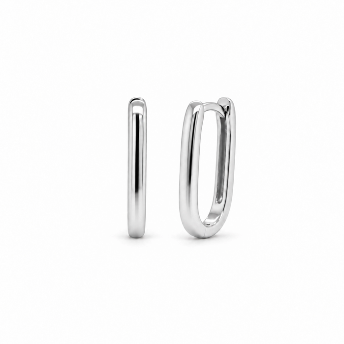 Paperclip Huggie Earrings