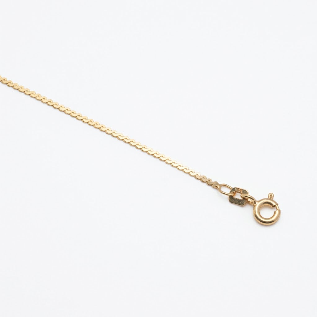 10K Yellow Gold Serpentine Chain Bracelet