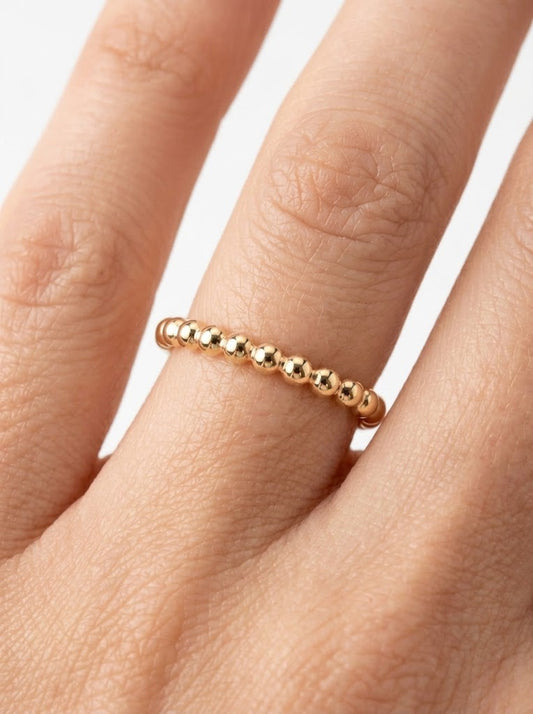 Thin Bubble Plain Ring