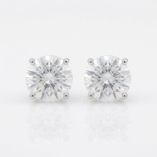 Round-Cut Solitaire Studs