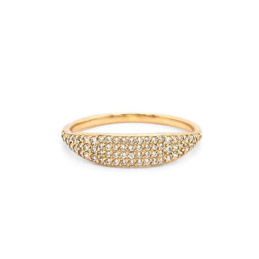 10K Yellow Gold Dome Signet Ring