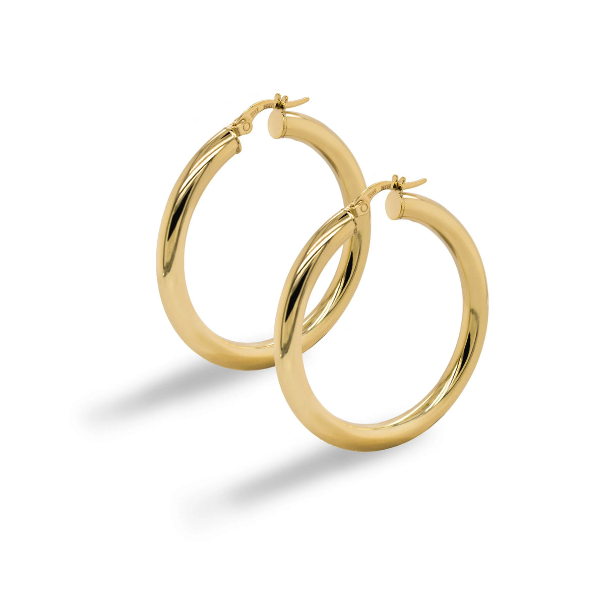 10K Yellow Gold Max Hoops