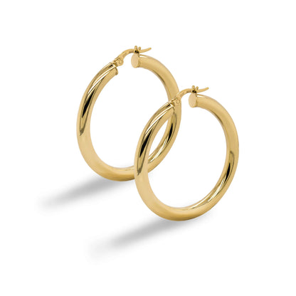 10K Yellow Gold Max Hoops