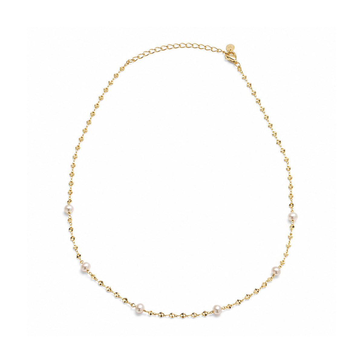 Freshwater Pearl Buckle Chain Necklace