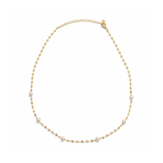 Freshwater Pearl Buckle Chain Necklace