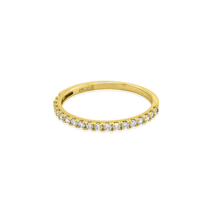 Lab Diamond Half Eternity Band Ring