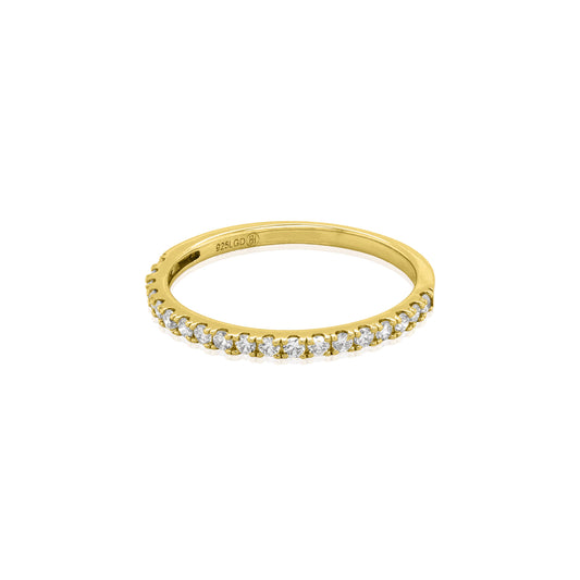 Lab Diamond Half Eternity Band Ring