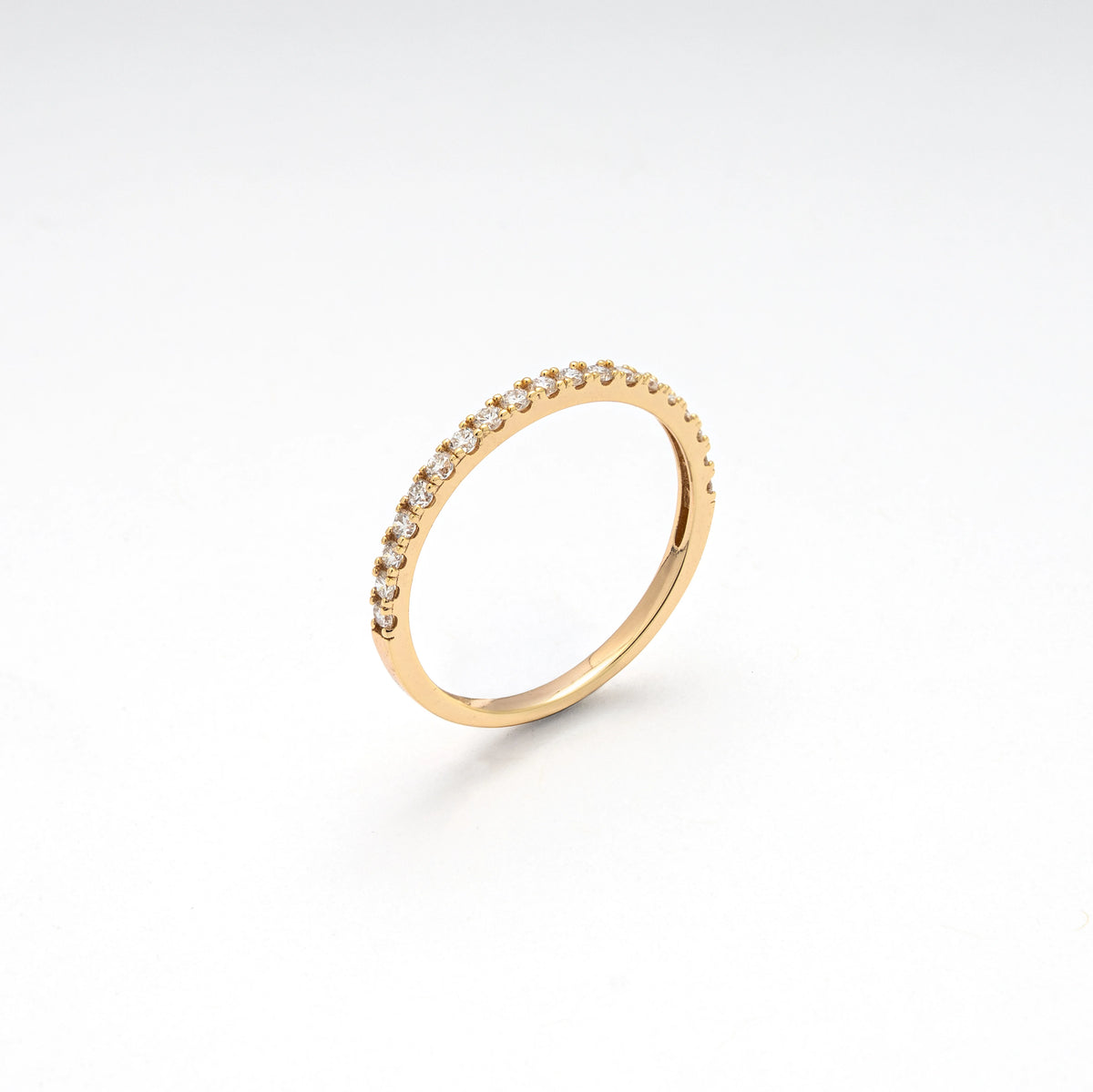 Lab Diamond Half Eternity Band Ring