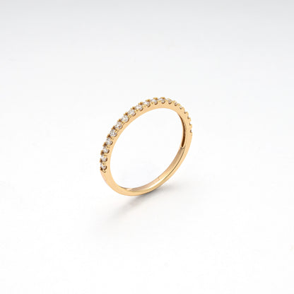 Lab Diamond Half Eternity Band Ring