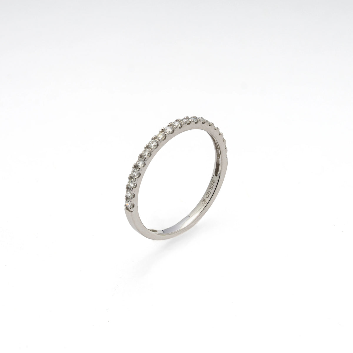 Lab Diamond Half Eternity Band Ring
