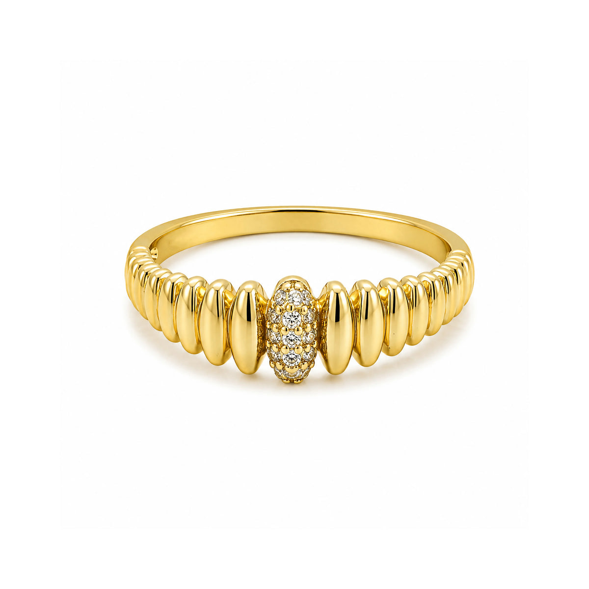 Pave Slim Bubble Ring