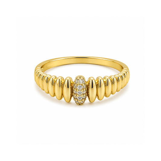 Pave Slim Bubble Ring